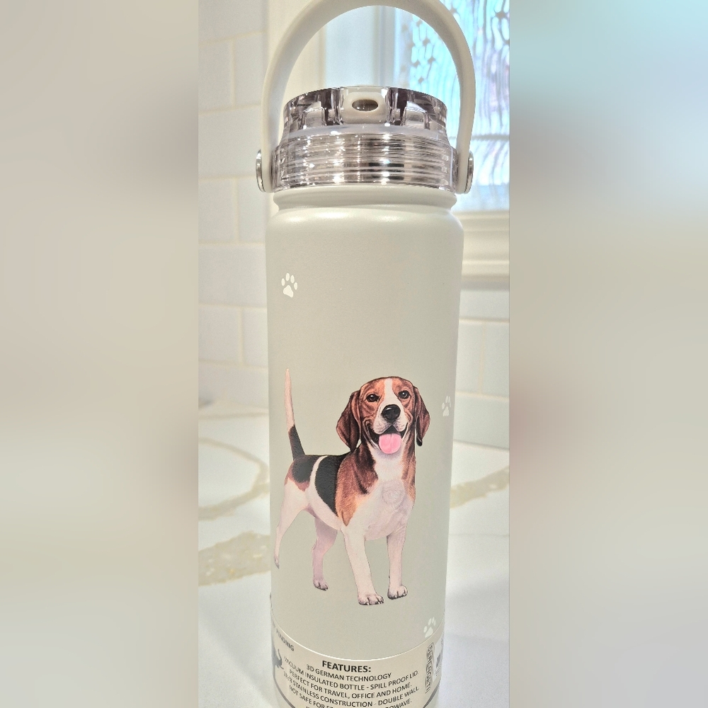 Beagle Serengeti Light Tan Water Bottle